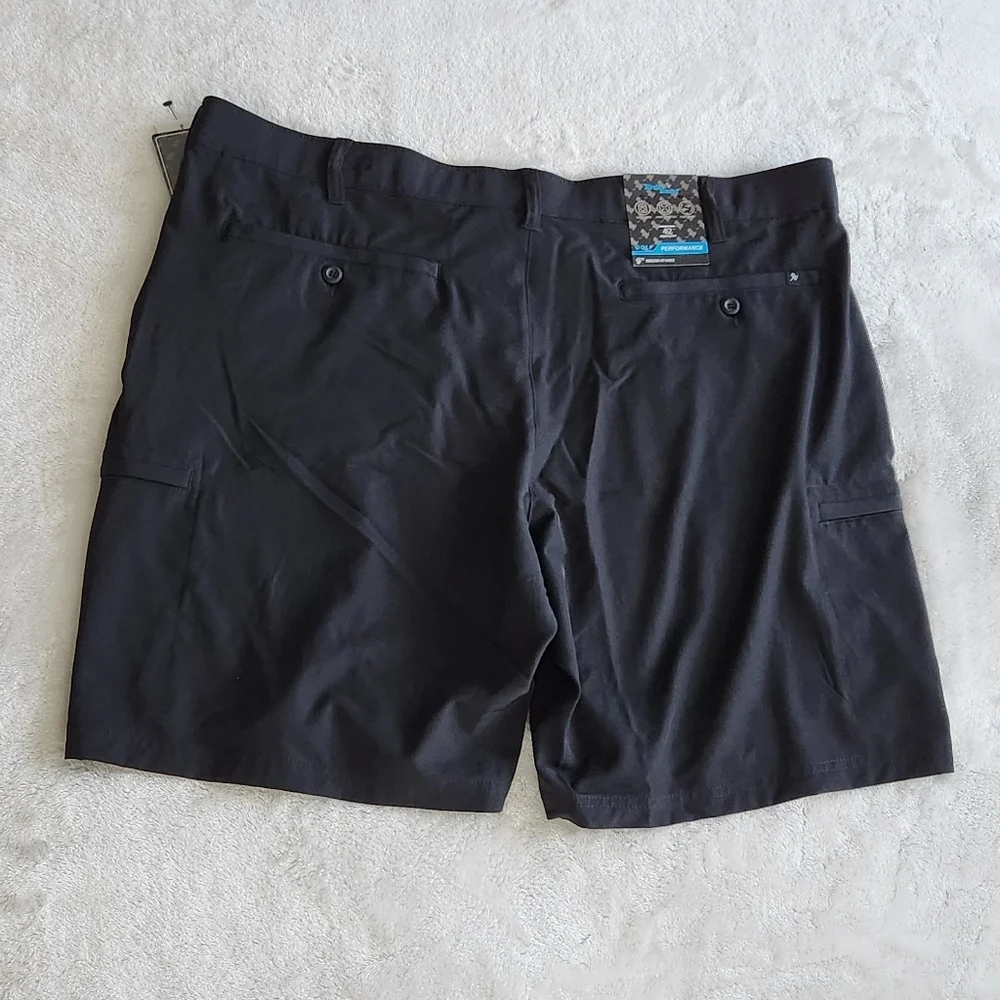 ⛳Birdie Bound Men's Black Golf Shorts, Size 42, 9 Inch Inseam, NWT, Performance